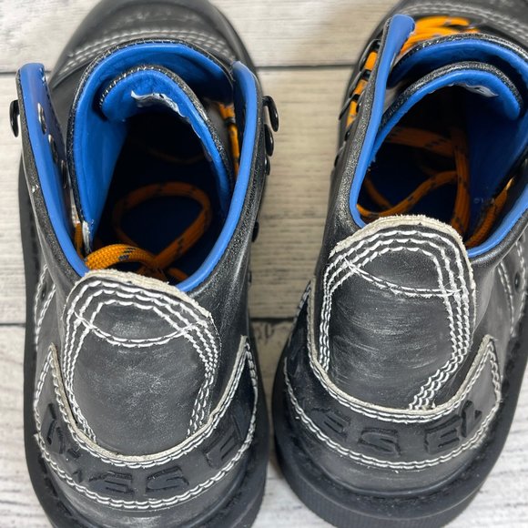 DIESEL Man's D-Cage Mid Hiker Boots Contrast Shoelaces Grunge Size 39 - Picture 7 of 16